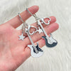 Wholesale Zinc Alloy Electric Guitar Star Bass Keychain Pendant With Electroplating Treatment Y2k Retro Style