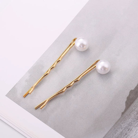 Wholesale Zinc Alloy Electroplated Fashion Pearl Hairpin For Women
