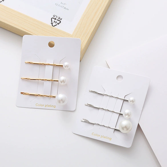 Wholesale Zinc Alloy Electroplated Fashion Pearl Hairpin For Women