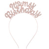 Wholesale Zinc Alloy Electroplated Geometric Simple Style Rhinestone Letter Headband For Women