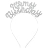 Wholesale Zinc Alloy Electroplated Geometric Simple Style Rhinestone Letter Headband For Women