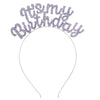 Wholesale Zinc Alloy Electroplated Geometric Simple Style Rhinestone Letter Headband For Women