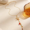 Wholesale Zinc Alloy Electroplated Starfish And Conch Marine Life Style Jewelry Set For Women