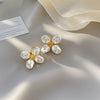 Wholesale Zinc Alloy Flower Earrings For Women Electroplated Sweet Design