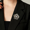 Wholesale Zinc Alloy Flower Rose Brooch Electroplated Clothing Accessories Antiwalking Pin Women's And Unisex Jewelry