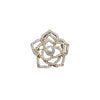 Wholesale Zinc Alloy Flower Rose Brooch Electroplated Clothing Accessories Antiwalking Pin Women's And Unisex Jewelry
