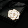 Wholesale Zinc Alloy Flower Shaped And Patterned Electroplated Brooch For Women As Silk Scarf Buckle And Suit Pin Accessories
