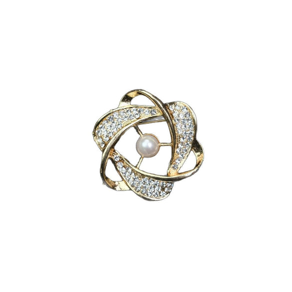 Wholesale Zinc Alloy Flower Shaped Electroplated Multifunctional Scarf Buckle For Women