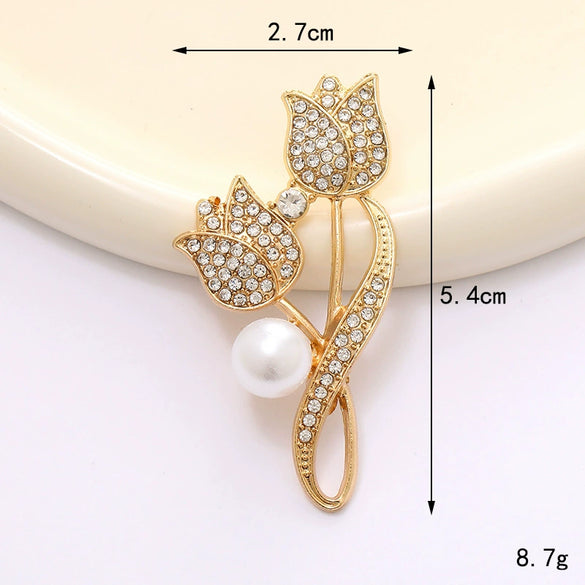 Wholesale Zinc Alloy Gemstone Tulip Strawberry Diy Jewelry Accessories Clogs Decoration Mobile Phone Stickers Electroplated For Women