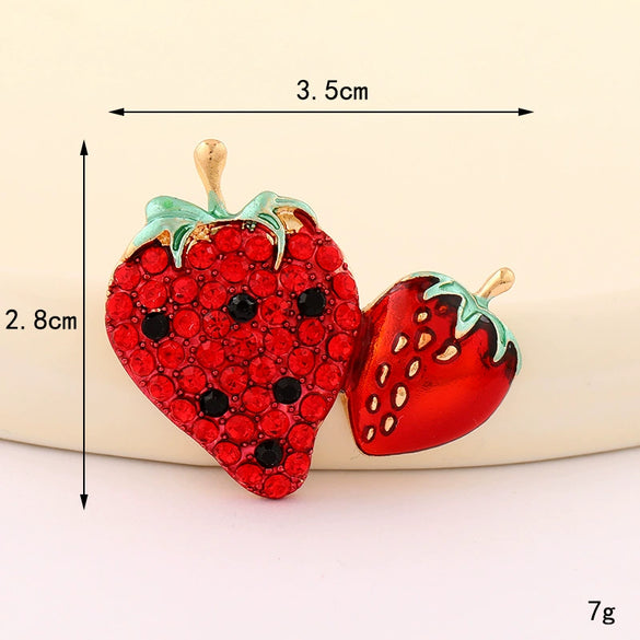 Wholesale Zinc Alloy Gemstone Tulip Strawberry Diy Jewelry Accessories Clogs Decoration Mobile Phone Stickers Electroplated For Women