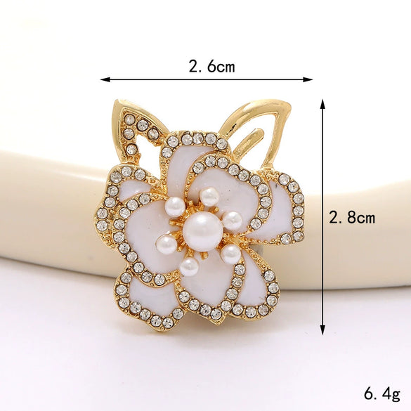 Wholesale Zinc Alloy Gemstone Tulip Strawberry Diy Jewelry Accessories Clogs Decoration Mobile Phone Stickers Electroplated For Women