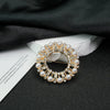 Wholesale Zinc Alloy Geometric Electroplated Scarf Buckle Brooch For Women's Clothing Accessories