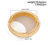 Wholesale Zinc Alloy Geometric Exaggerated Cut Electroplated Open Bracelet