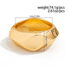 Wholesale Zinc Alloy Geometric Exaggerated Cut Electroplated Open Bracelet