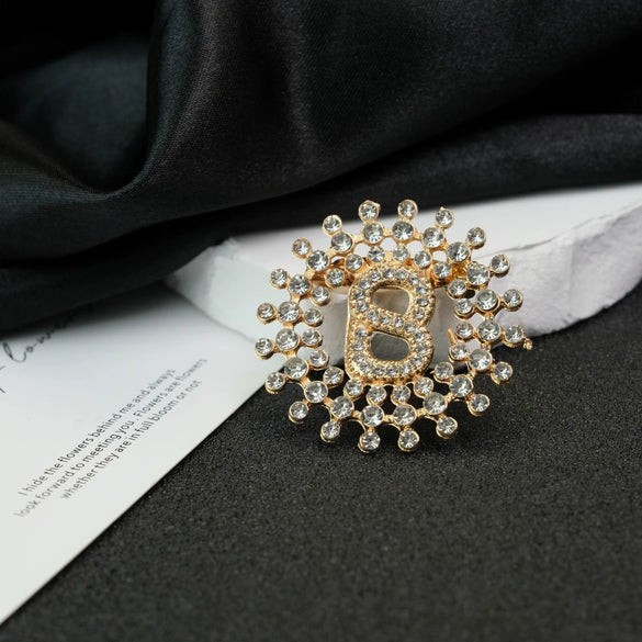 Wholesale Zinc Alloy Geometric Ladies Antilight Collar Pins Joker Fashion Brooch With Electroplating