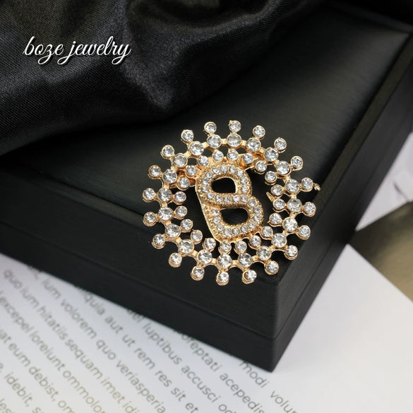 Wholesale Zinc Alloy Geometric Ladies Antilight Collar Pins Joker Fashion Brooch With Electroplating