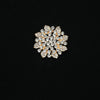 Wholesale Zinc Alloy Geometric Wreath Brooch With Electroplating Treatment Fixed Snap For Clothing Elegant And Allmatch Accessories
