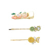 Wholesale Zinc Alloy Handmade Fruitstyle Rhinestone Pearl Hairpin For Women