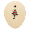 Wholesale Zinc Alloy Heart Shape Bat Navel Ring Gold Plated