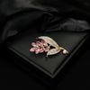 Wholesale Zinc Alloy Leaf Pattern Electroplated Brooch Court Retro Style