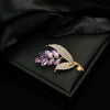Wholesale Zinc Alloy Leaf Pattern Electroplated Brooch Court Retro Style