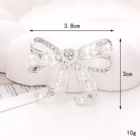 Wholesale Zinc Alloy Light Luxury Hirback Pattern Bow Accessories For Mobile Phone Cases And Hole Shoes With Electroplating