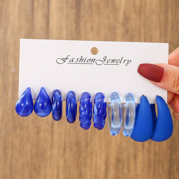 Wholesale Zinc Alloy Literary Geometric Cshaped Drop Shape Electroplated Earrings For Women