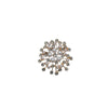 Wholesale Zinc Alloy Pearl Diamond Geometric Flower Brooch With Electroplating Unisex Light Luxury Temperament Allmatch Accessory
