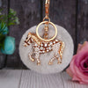 Wholesale Zinc Alloy Pony Car Creative Plush Keychain For Women With Diamond Encrustment