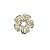 Wholesale Zinc Alloy Ring Brooch Electroplated With Highend Feel Antiexposure Pin For Clothing Unisex Accessory