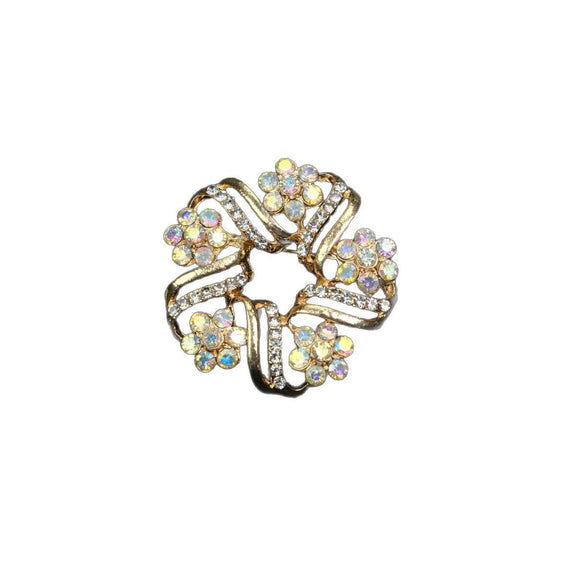 Wholesale Zinc Alloy Ring Brooch Electroplated With Highend Feel Antiexposure Pin For Clothing Unisex Accessory