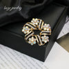 Wholesale Zinc Alloy Ring Brooch Electroplated With Highend Feel Antiexposure Pin For Clothing Unisex Accessory