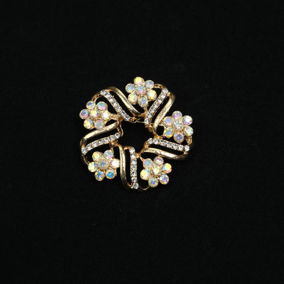 Wholesale Zinc Alloy Ring Brooch Electroplated With Highend Feel Antiexposure Pin For Clothing Unisex Accessory