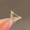 Wholesale Zinc Alloy Vshaped Letter Brooch Electroplated For Couple Fashion Accessories