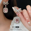 Wholesale Zircon Alloy Geometric Bow Clavicle Necklace With Electroplating For Women