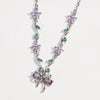 Wholesale Zircon And Copper Bow Necklace For Women Light Luxury Ins Niche Colorpreserving O Word Chain
