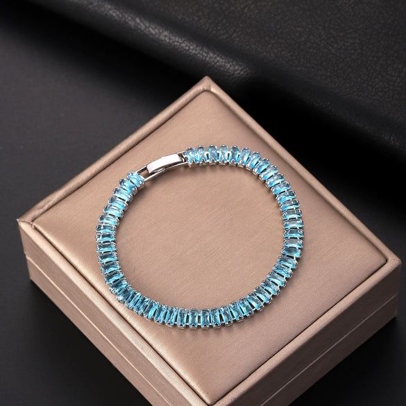 Wholesale Zircon Bracelet Copper Geometric Electroplated Unisex