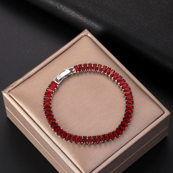 Wholesale Zircon Bracelet Copper Geometric Electroplated Unisex