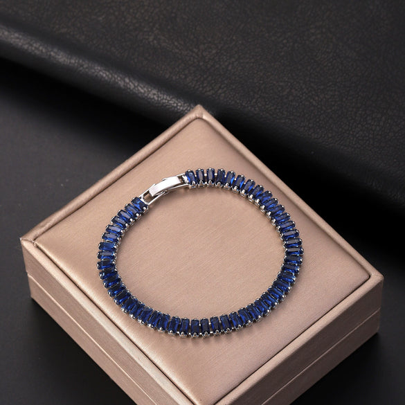 Wholesale Zircon Bracelet Copper Geometric Electroplated Unisex