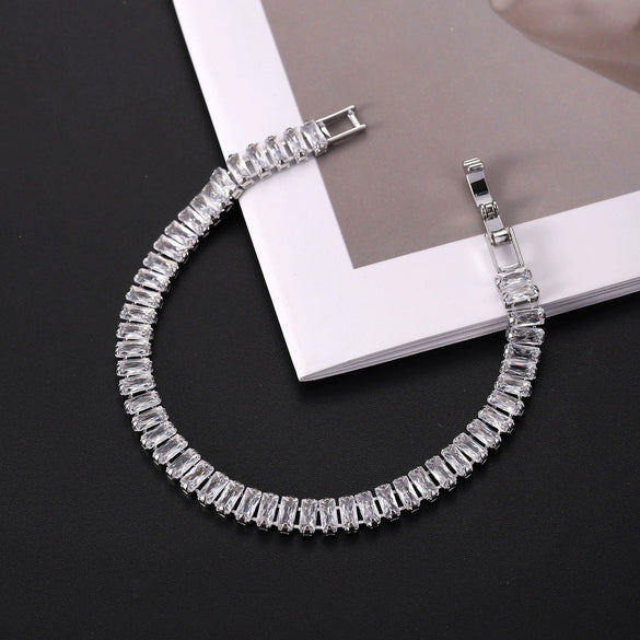 Wholesale Zircon Bracelet Copper Geometric Electroplated Unisex