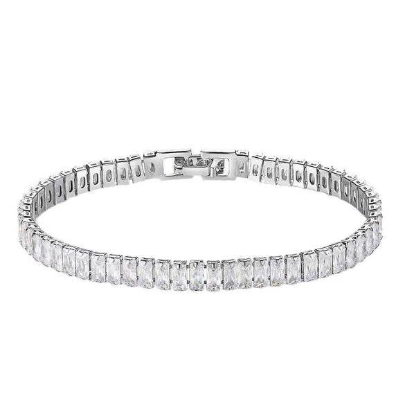 Wholesale Zircon Bracelet Copper Geometric Electroplated Unisex