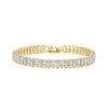 Wholesale Zircon Bracelet Copper Geometric Electroplated Unisex