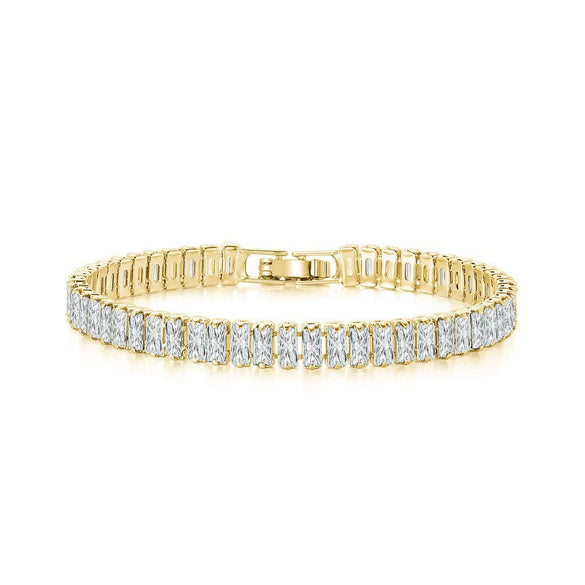 Wholesale Zircon Bracelet Copper Geometric Electroplated Unisex