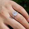 Wholesale Zircon Copper Geometric Business Style Women's Ring