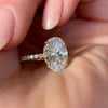 Wholesale Zircon Copper Geometric Business Style Women's Ring