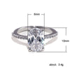 Wholesale Zircon Copper Geometric Business Style Women's Ring