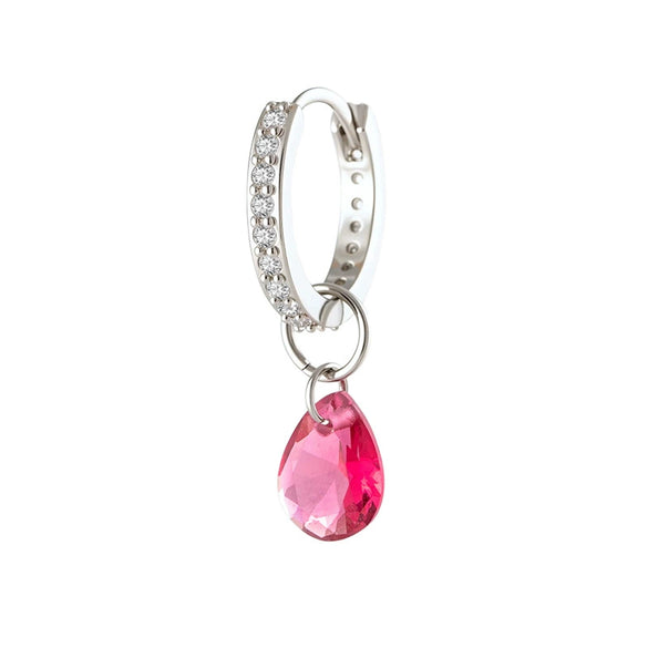 Wholesale Zircon Drop Shape Pendant Earrings Sweet Style High Quality For Women