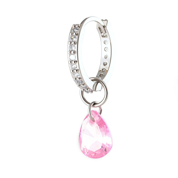 Wholesale Zircon Drop Shape Pendant Earrings Sweet Style High Quality For Women