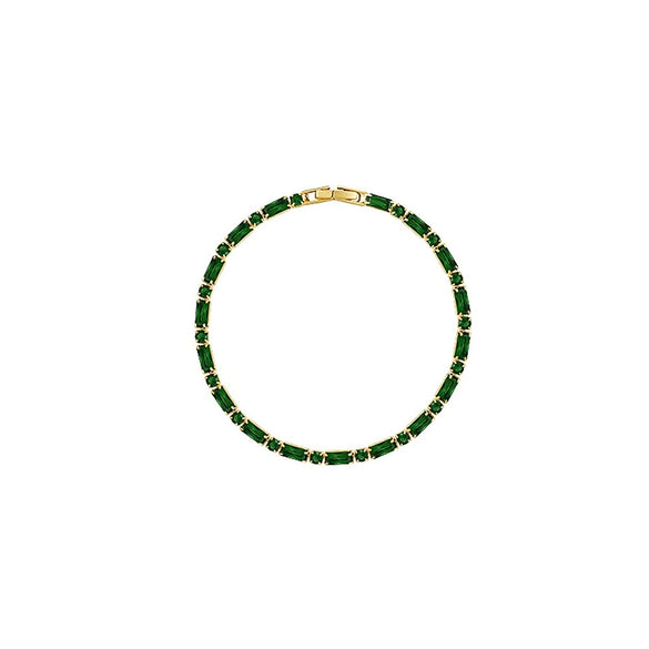 Wholesale Zircon Geometric Style Simple Buckle Bracelet With Real Gold Electroplated And Diamond Design For Women