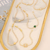 Wholesale Zircon Heart Fivepointed Star Bracelet 18K Goldplated Jewelry For Women